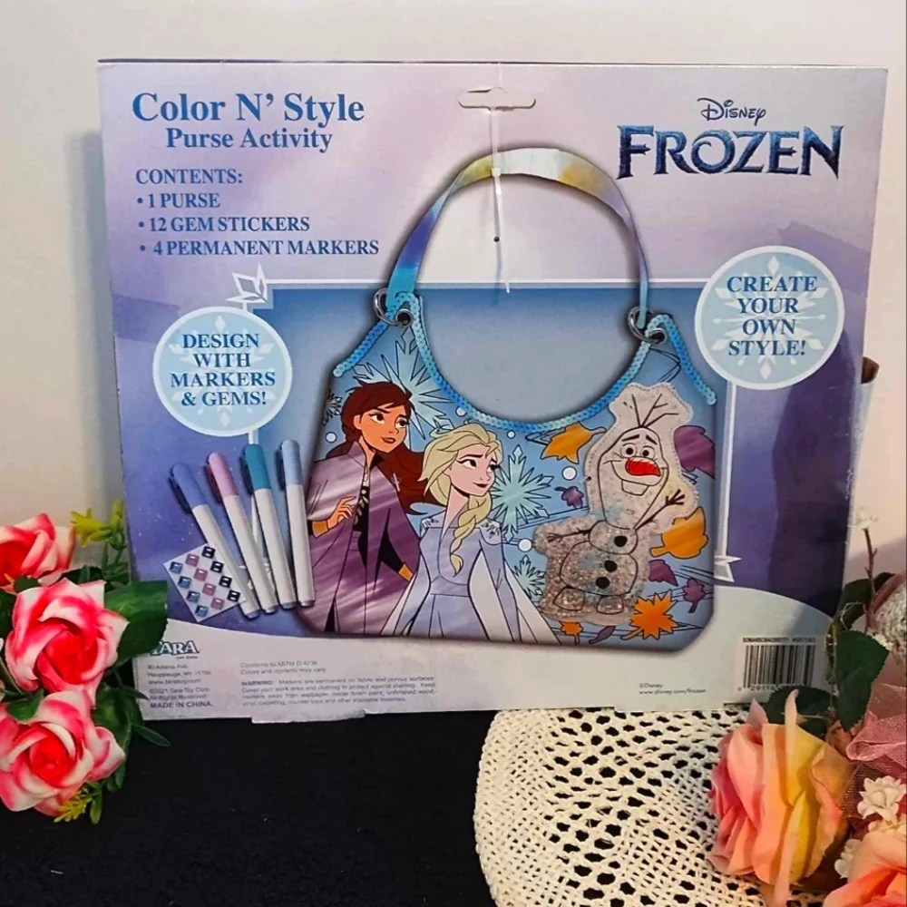 Disney's Frozen Color N' Style Activity Purse NWT